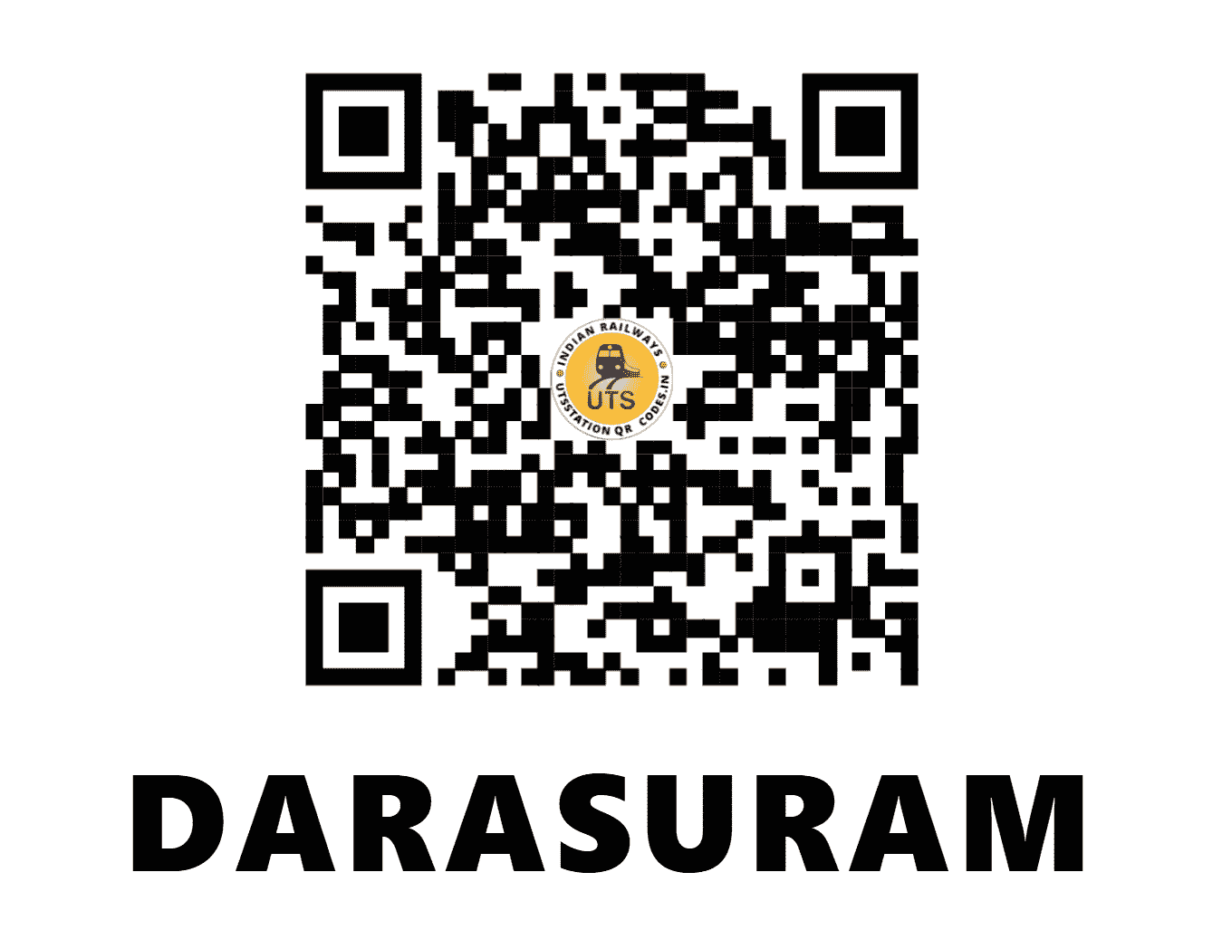 UTS QR Code for DARASURAM - DSM - SR (TAMIL NADU)